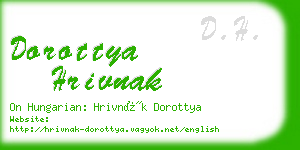 dorottya hrivnak business card